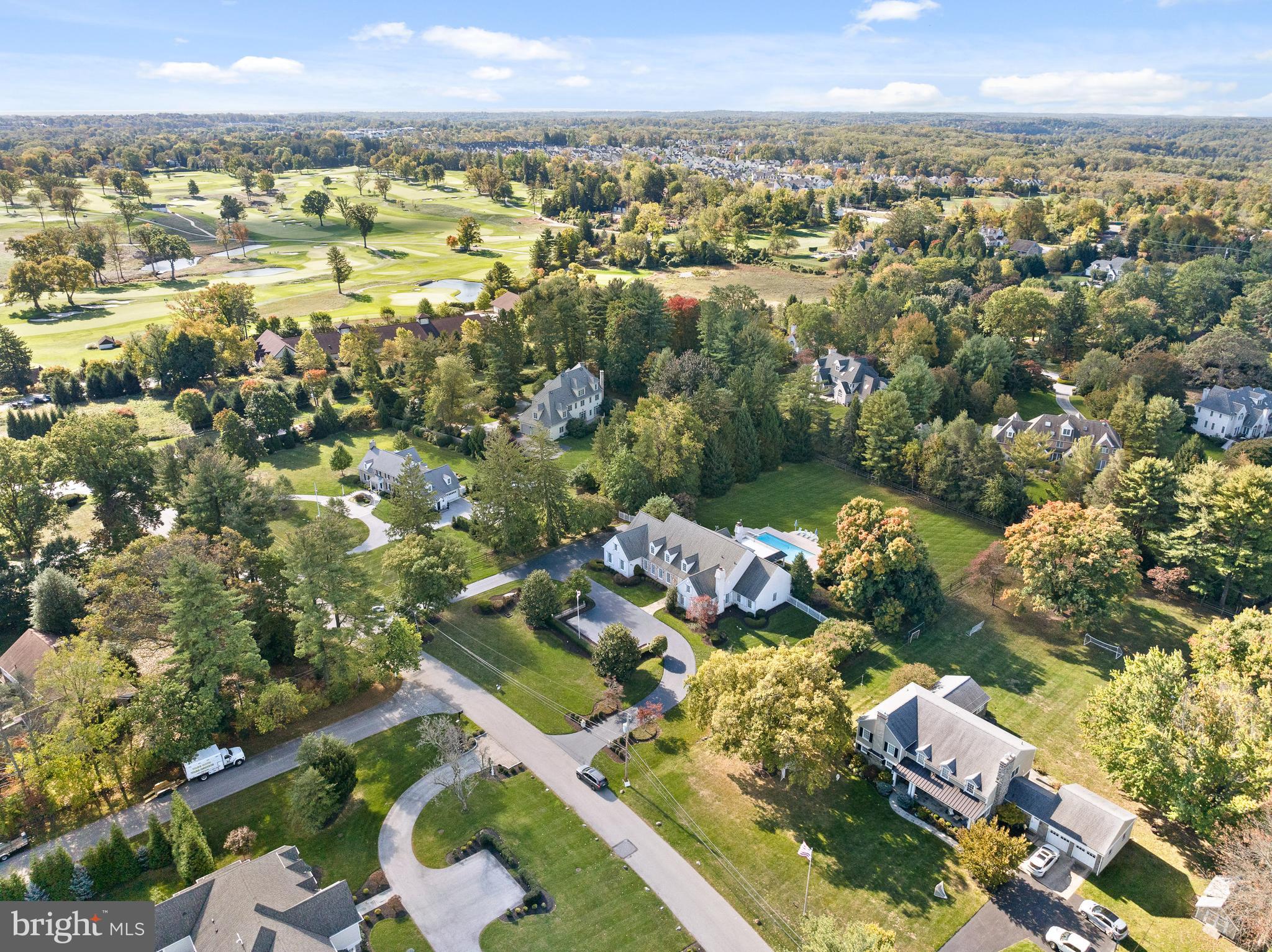 612 Golf Club Road Newtown Square, PA 19073 - Photo 48 of 52 Aerial showing Aronimink Golf Club