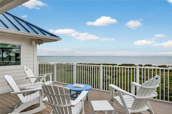 a view of an ocean and beach