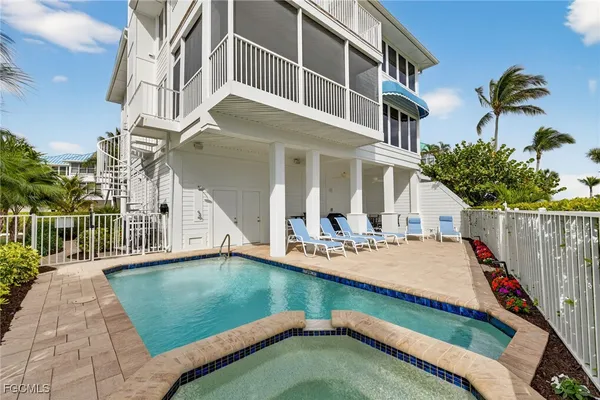 a view of a lake from a balcony