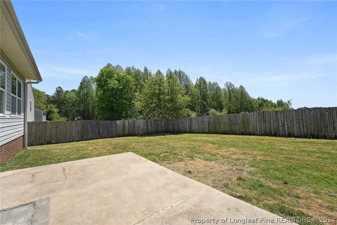 176 Vandercroft Way Bunnlevel, NC 28323 - Photo 36 of 36 a view of a backyard with wooden fence