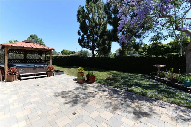 a view of outdoor space with seating area