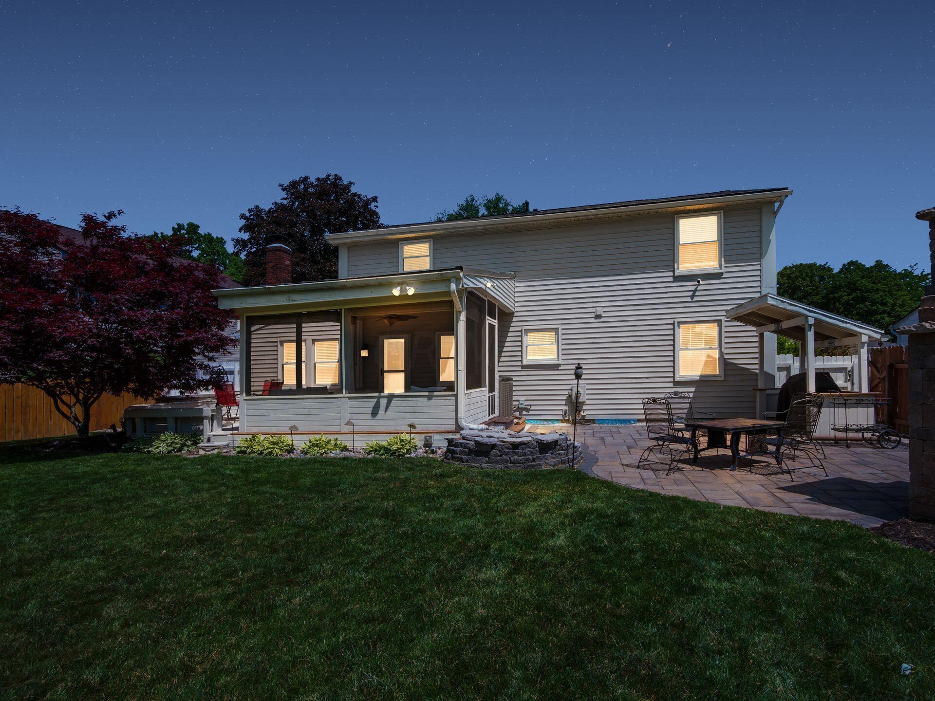 8087 Simfield Road Dublin, OH 43016 - Photo 39 of 39 Backyard Twilight