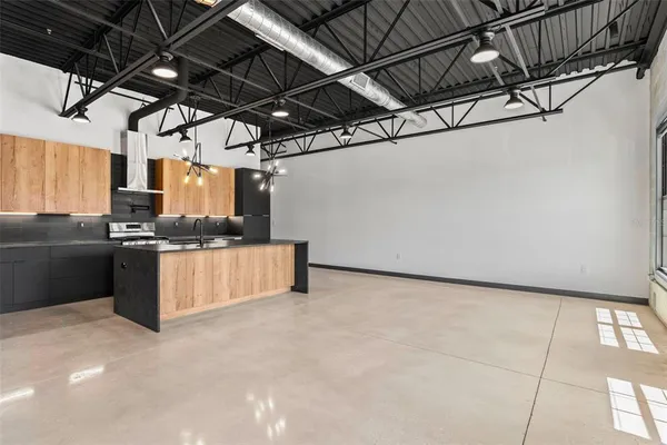 a view of a storage room