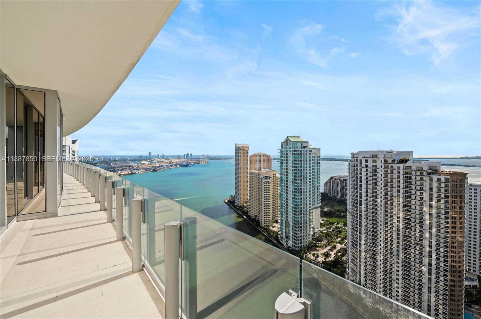 300 Biscayne Blvd Way, Unit 3701 Miami, FL 33131 - Photo 16 of 73 Primary Bedroom Balcony.