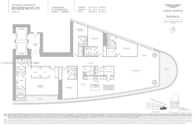 a view of an empty room with closet and wooden floor