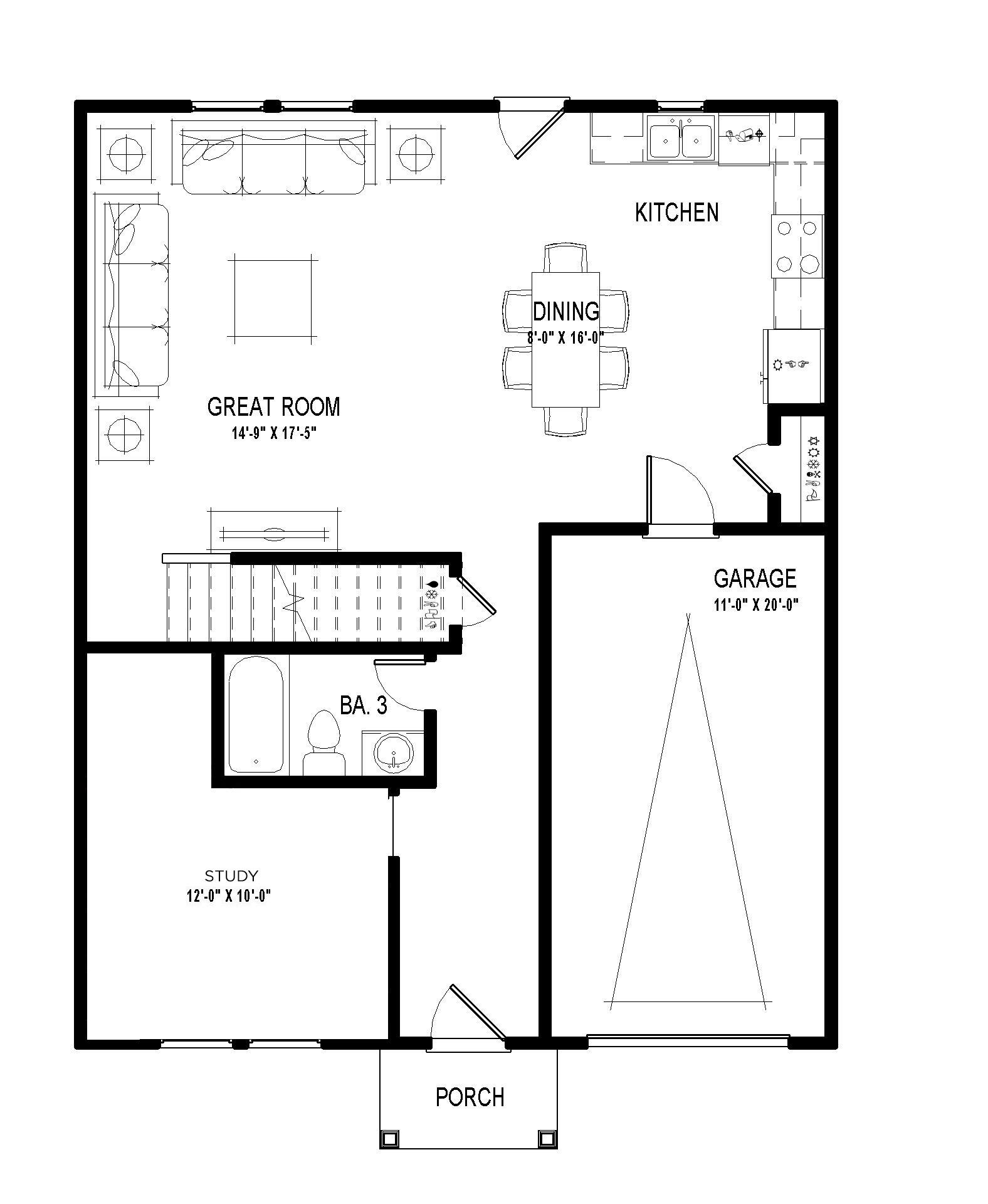 323 Sangaree Road, Unit LOT #336 Walterboro, SC 29488 - Photo 2 of 3 2001 1-Car - 3BD Floor Plan - BROCHURE -