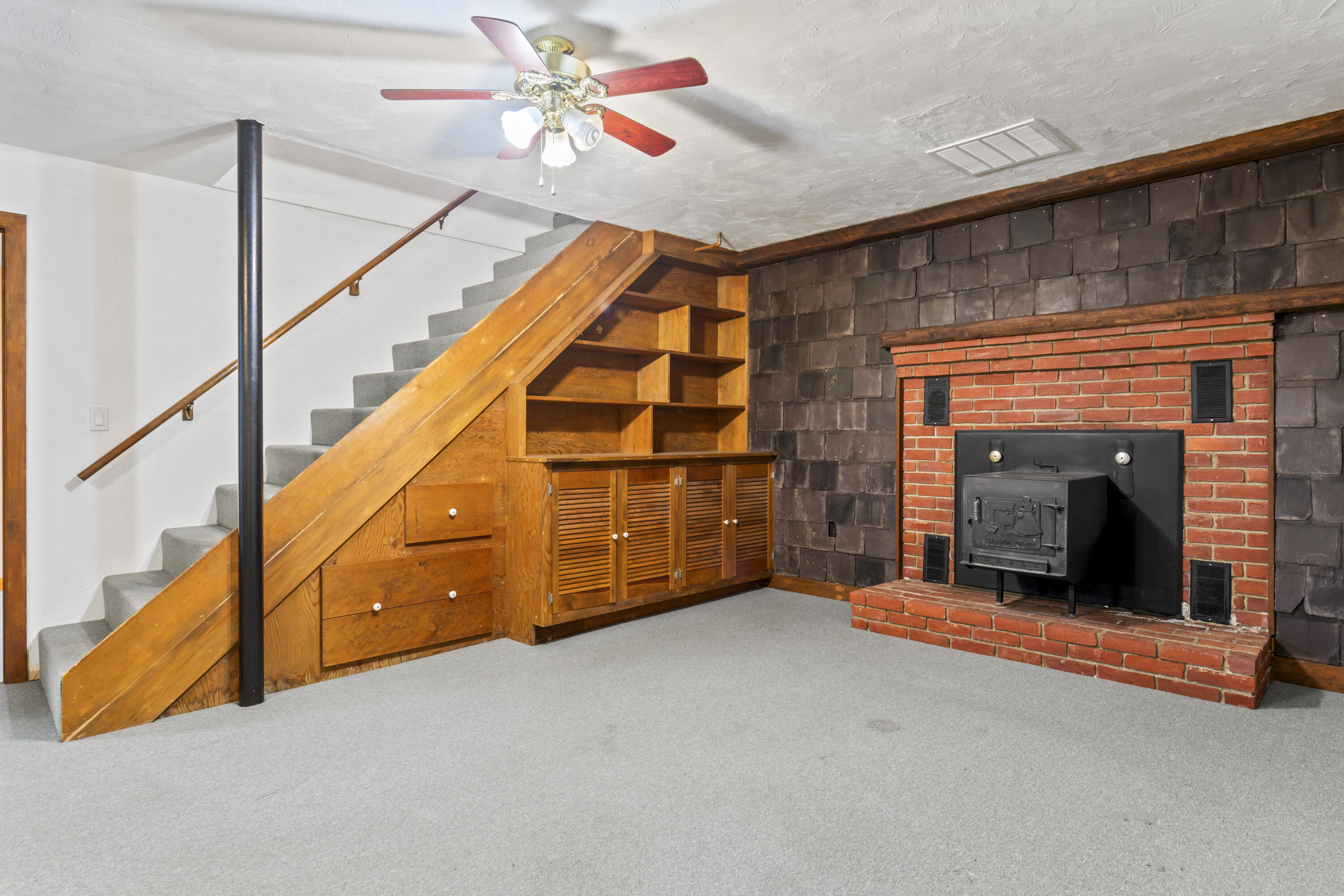 21 Chestnut Street Bath, ME 04530 - Photo 33 of 51 Stairs to Partially Finished Basement