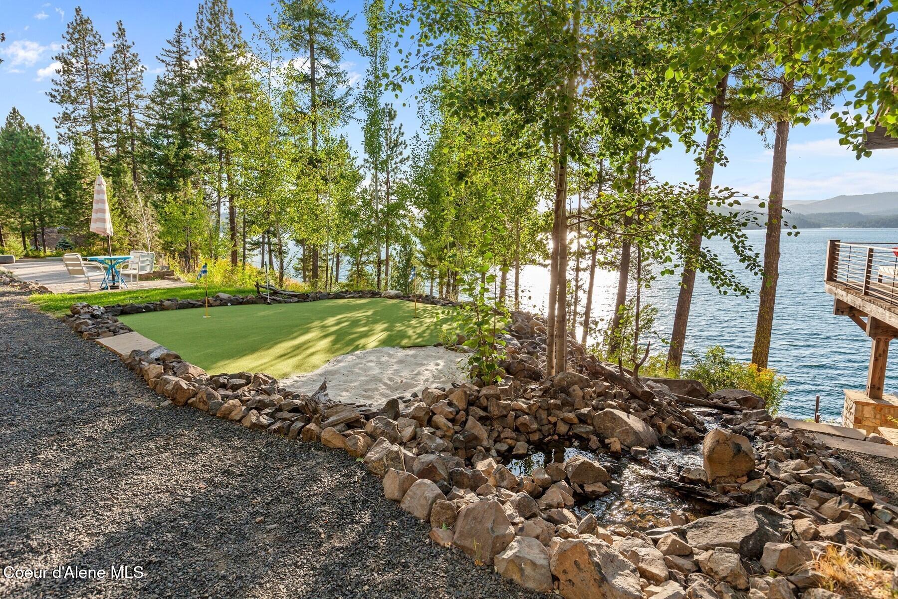 20890 South Inspiration Trail Harrison, ID 83833 - Photo 59 of 68 Calming water feature stream