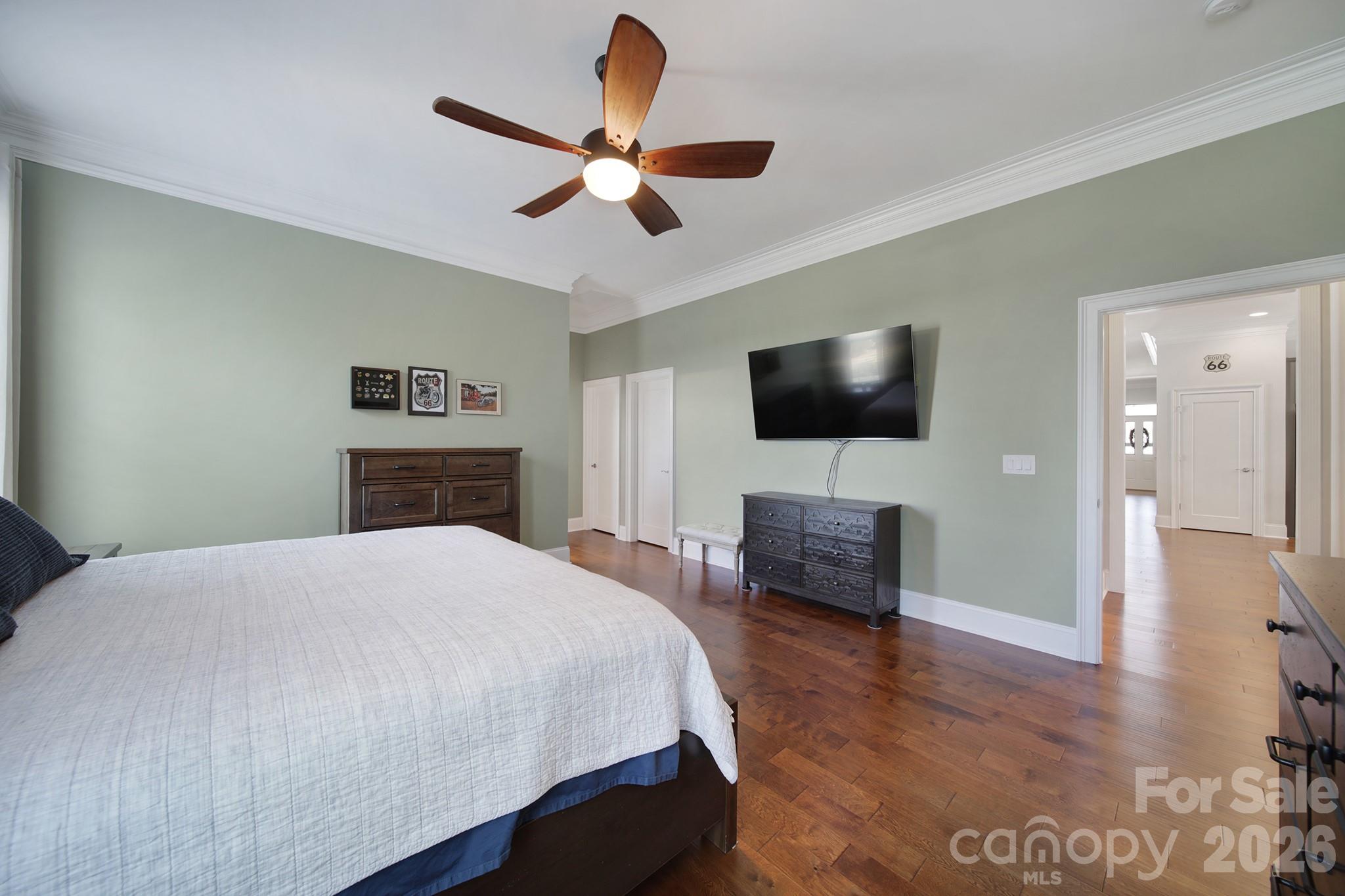 1633 Half Pint Loop Fort Mill, SC 29708 - Photo 18 of 48 a bedroom with a bed and a flat screen tv