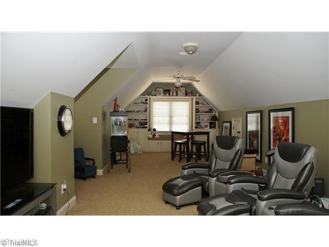 5617 Foxbury Drive Oak Ridge, NC 27310 - Photo 12 of 15 Game. Large Bonus/Game Room with Built Ins~Window Seat~Eave Storage Whole House Cat 5 Wiring