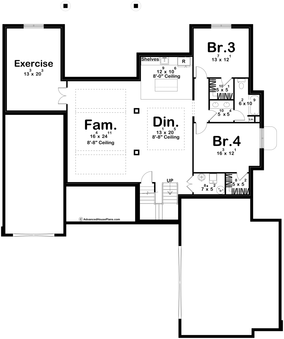 1207 Overlook Drive Eagle Point, OR 97524 - Photo 17 of 20 lower level floor plan