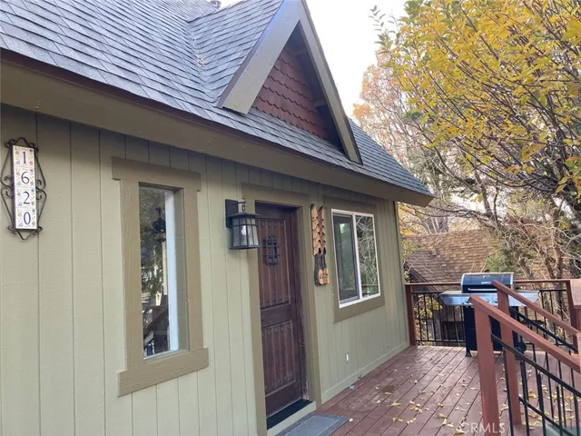a view of a house with a porch