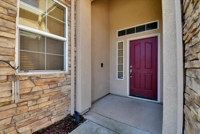 a view of front door of house