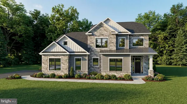 front view of a house and a yard