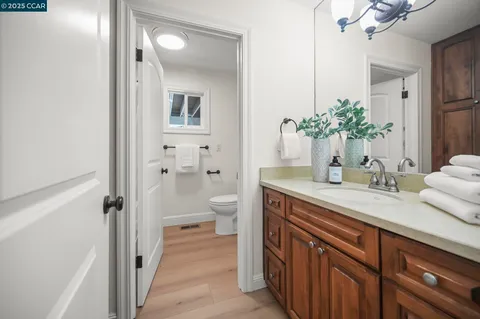 an empty room with glass door