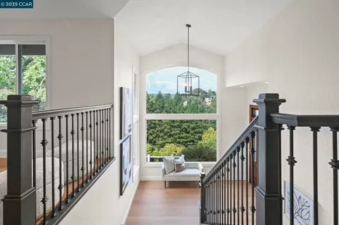 a view of a hallway with window