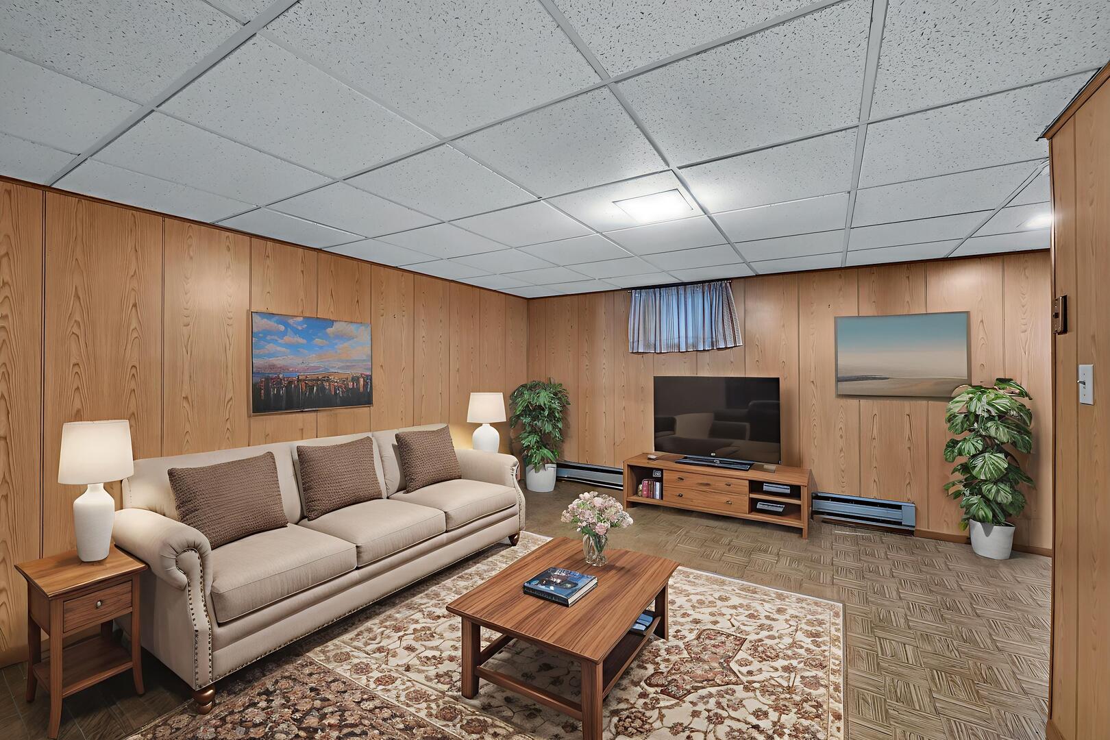 613 East 3rd Street, Unit 4 Lockport, IL 60441 - Photo 13 of 25 a living room with furniture and a flat screen tv