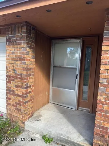 a view of front door