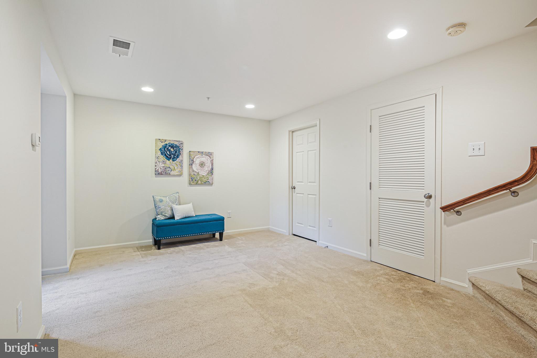 4704 Arsenal Road, Unit 42 Ellicott City, MD 21042 - Photo 23 of 28 Lower Level Entertainment Space with Storage