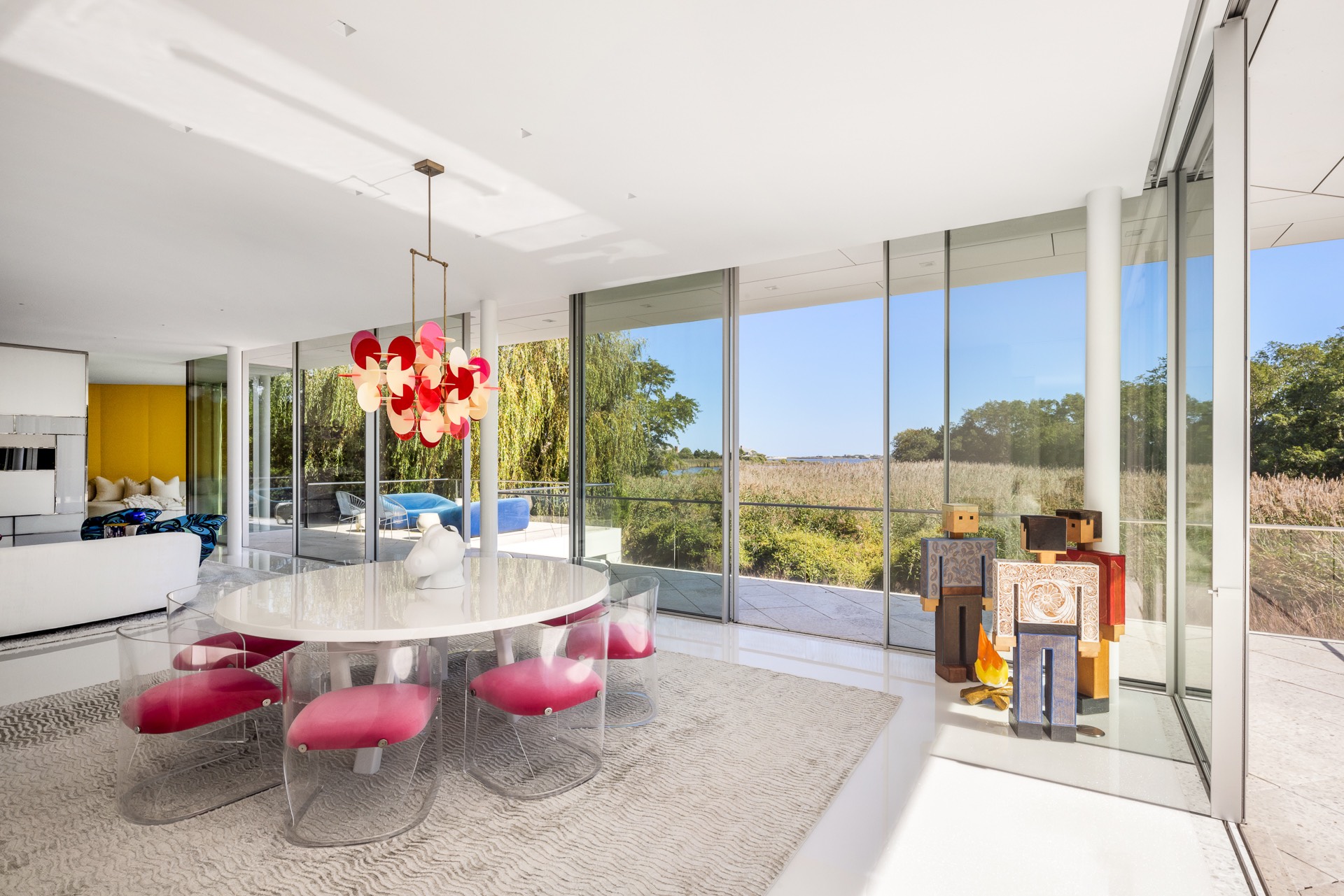 34 Cobb Isle Road Water Mill, NY 11976 - Photo 21 of 37 a very nice looking room with a chandelier