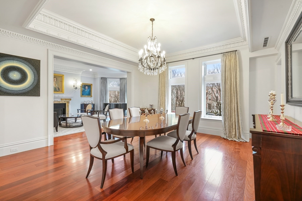 314 Commonwealth Avenue, Unit 2 Boston, MA 02115 - Photo 8 of 31 a view of a dining room with furniture window and wooden floor