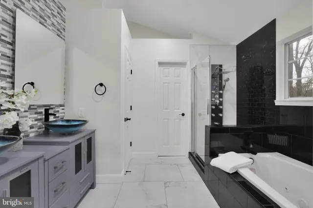 a view of an empty room with stairs