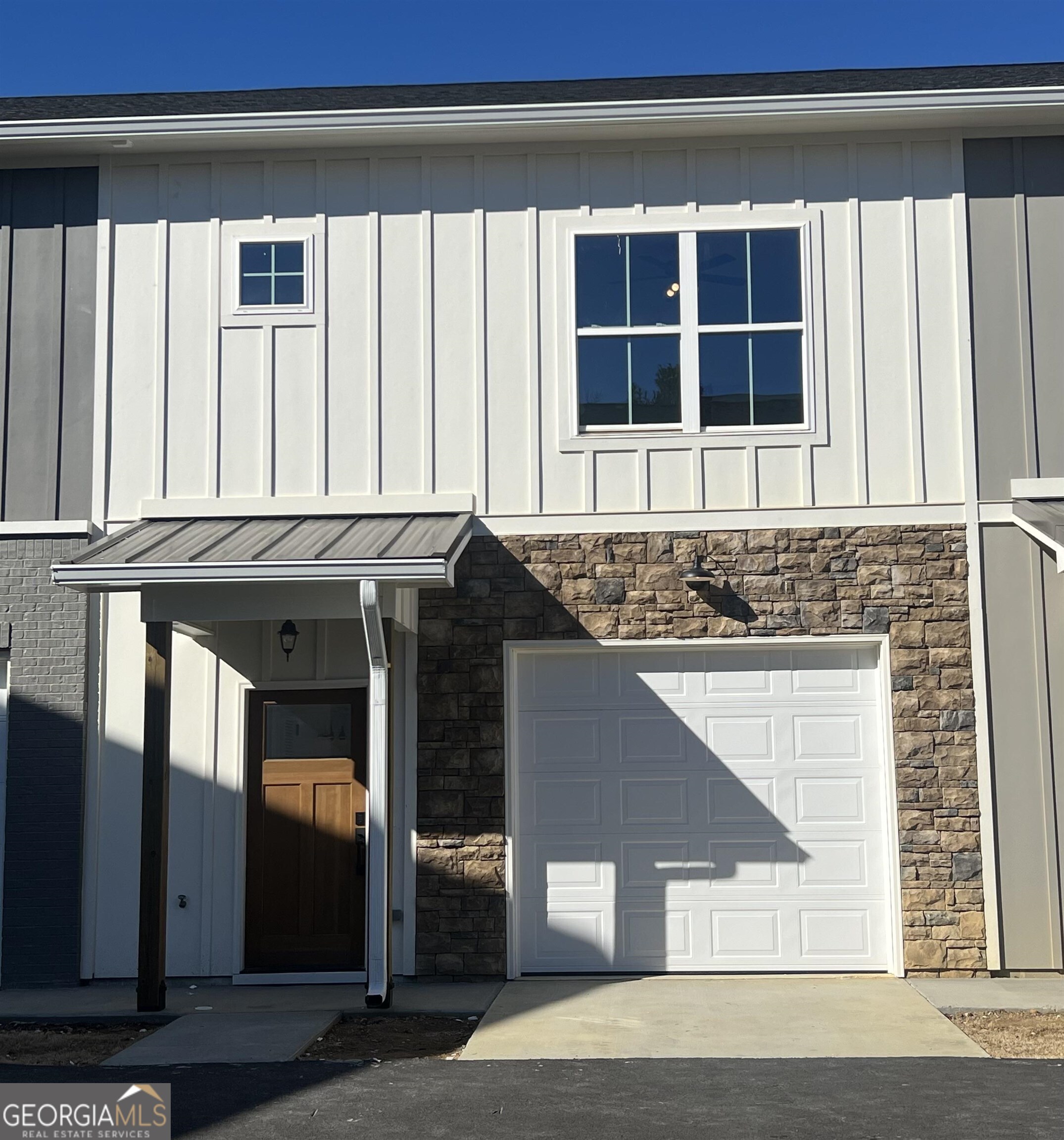a front view of a house