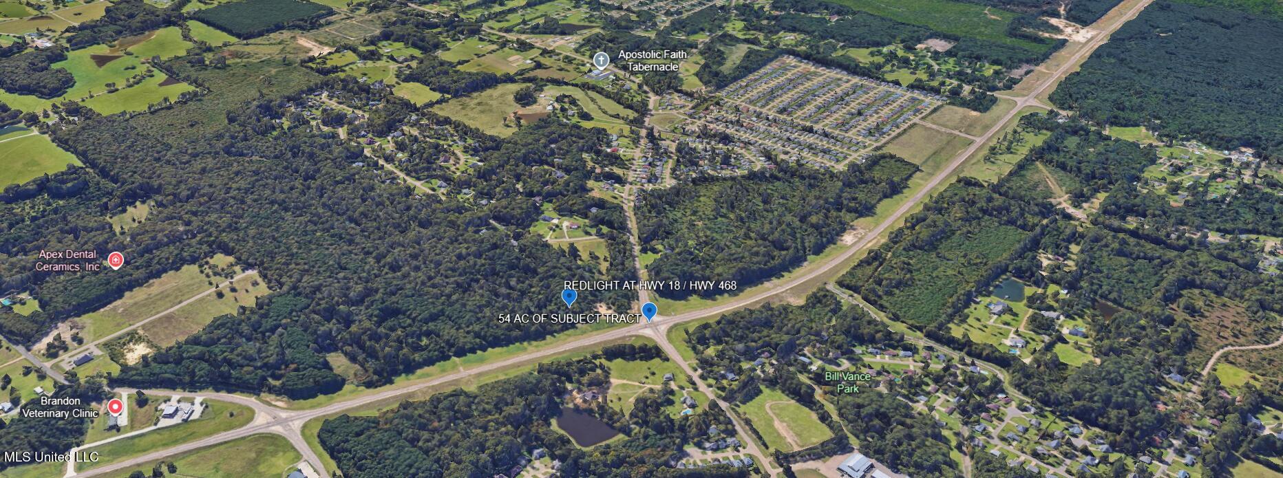 18 / Highway Brandon, MS 39042 - Photo 3 of 7 AREIAL VIEW OF PROPERTY