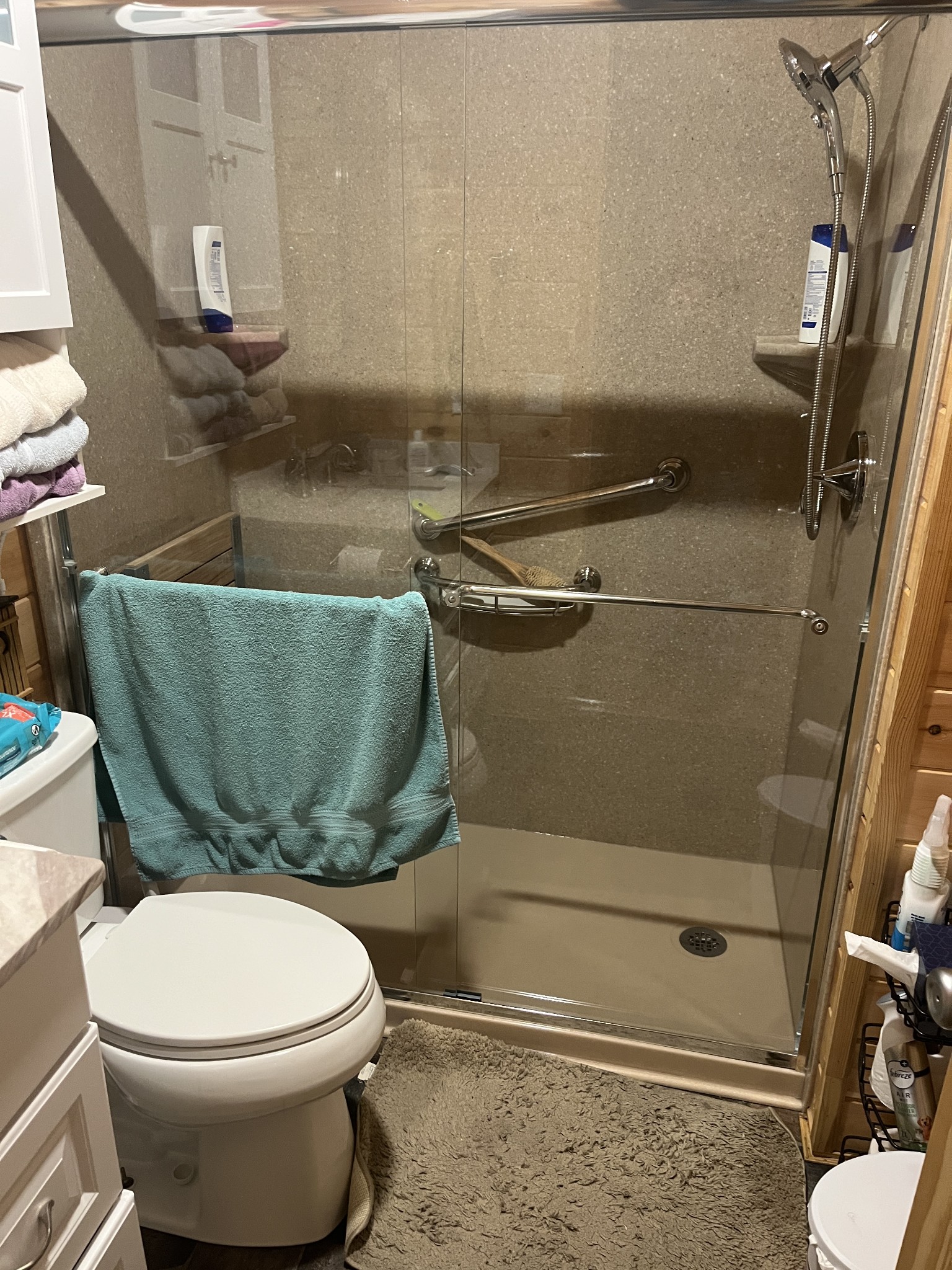 2694 Sims Road Shelbyville, TN 37160 - Photo 6 of 10 a bathroom with a toilet and a shower