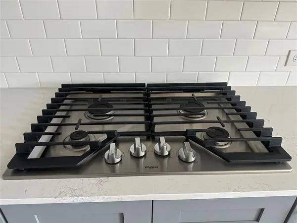 a close view of stove top oven