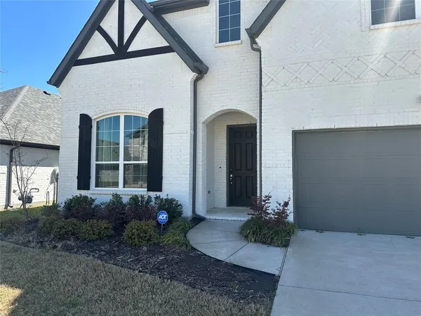 a front view of a house with entryway