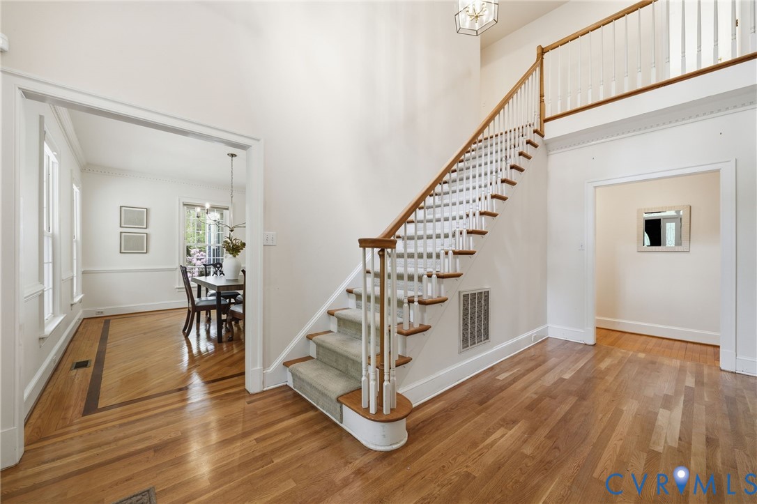 10424 Windam Hill Road Glen Allen, VA 23059 - Photo 9 of 69 a view of entryway with wooden floor and stairs