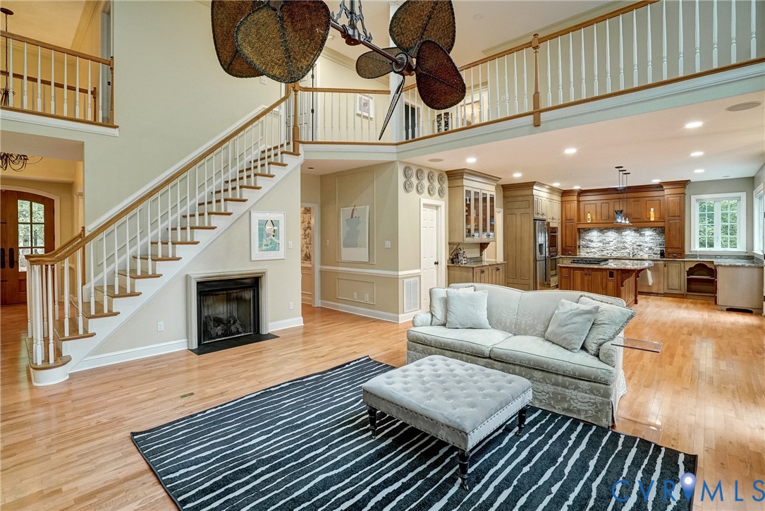 11600 Park Branch Lane Chesterfield, VA 23838 - Photo 11 of 47 a living room with furniture fireplace and a rug