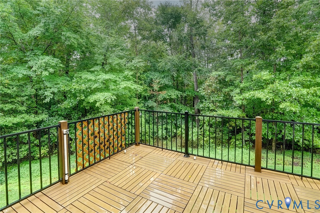 11600 Park Branch Lane Chesterfield, VA 23838 - Photo 22 of 47 a balcony with trees in front of it