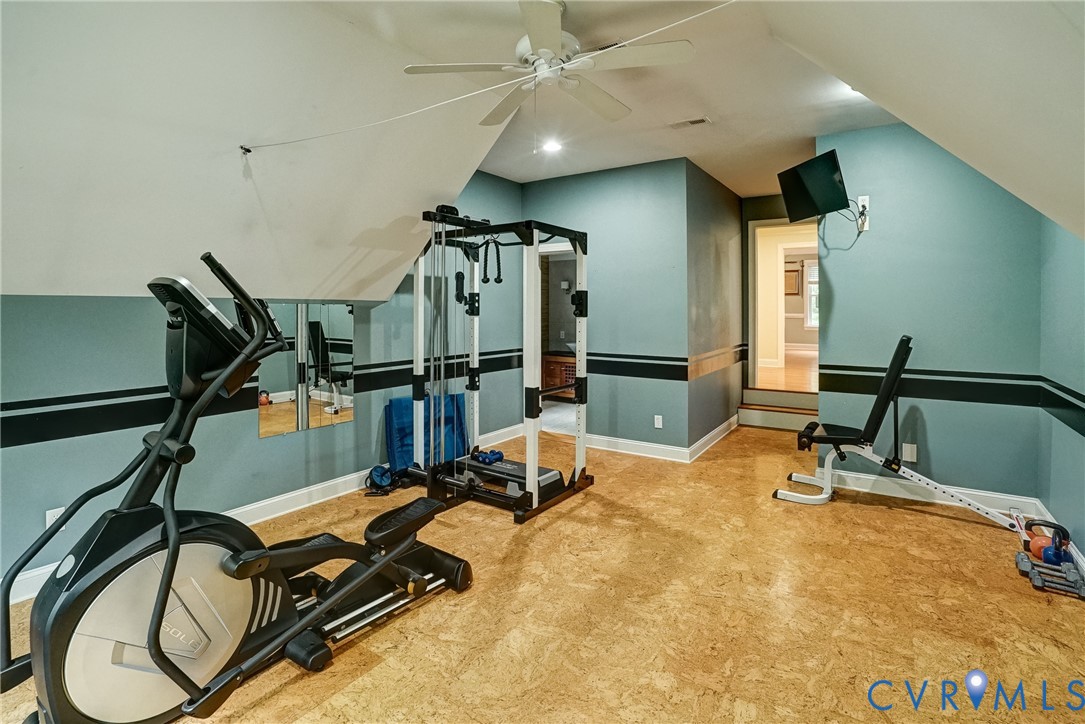 11600 Park Branch Lane Chesterfield, VA 23838 - Photo 36 of 47 a view of a room with gym equipment