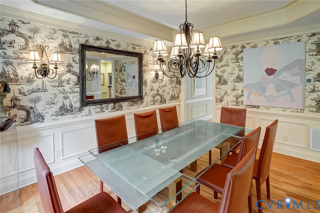11600 Park Branch Lane Chesterfield, VA 23838 - Photo 6 of 47 a view of a dining room with furniture and chandelier
