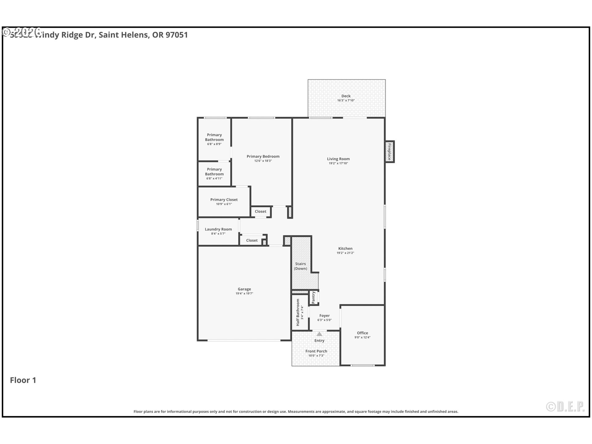 59928 Windy Ridge Drive St. Helens, OR 97051 - Photo 29 of 31 Floor Plan