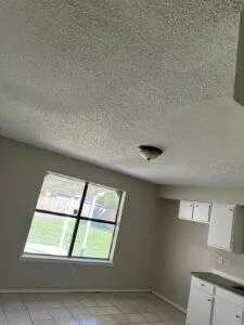 view of an empty room with a window