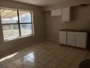 a room with a window