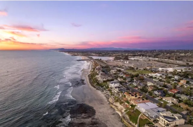 a view of a city and mountain