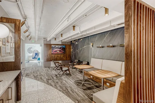 a outdoor space with furniture