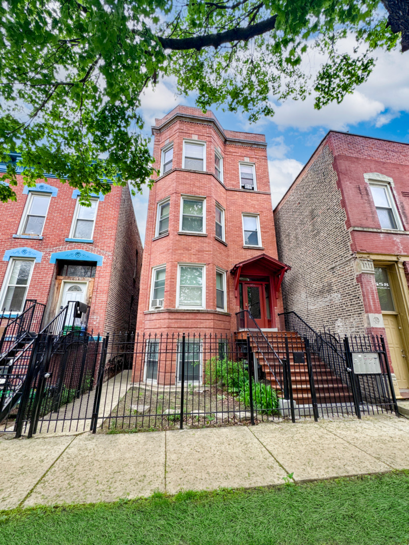 a front view of a house