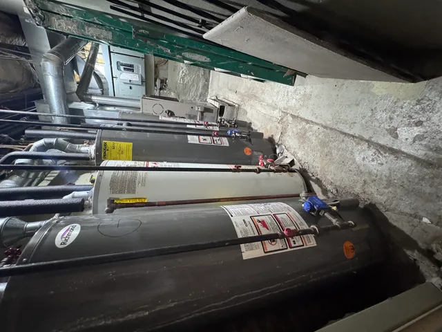 a view of water heater room