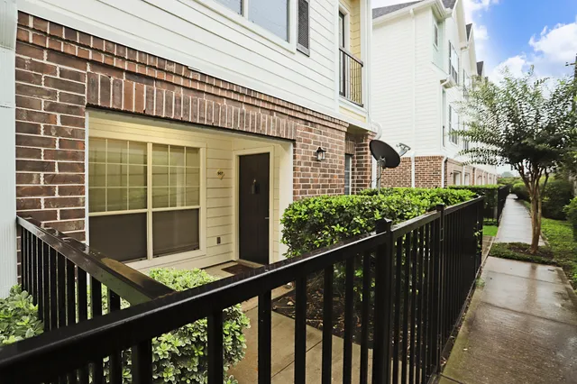 a front view of a building