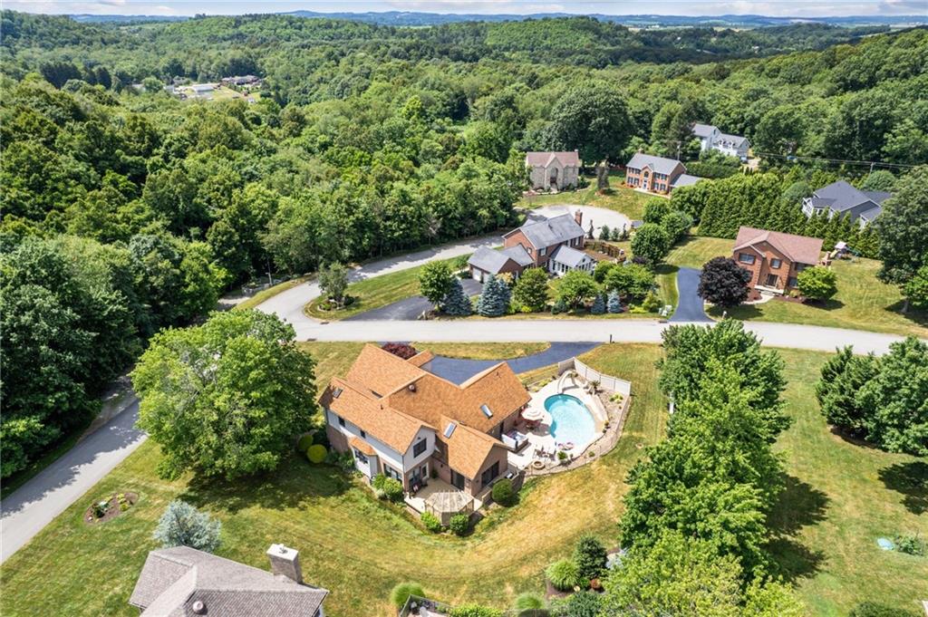 1107 Laurelview Drive Latrobe, PA 15650 - Photo 29 of 50 an aerial view of residential house with outdoor space and swimming pool