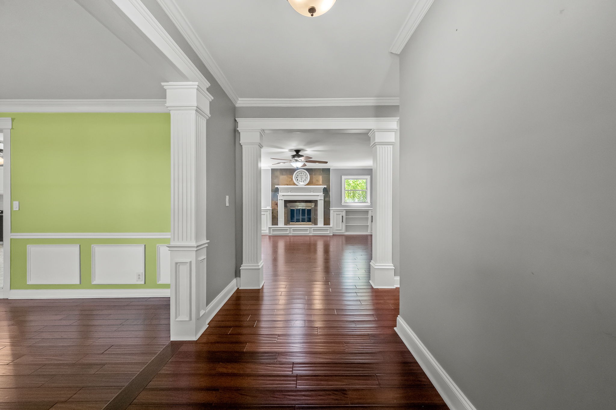 2329 Dilton Mankin Road Murfreesboro, TN 37127 - Photo 27 of 95 a view of a hallway view with wooden floor and staircase