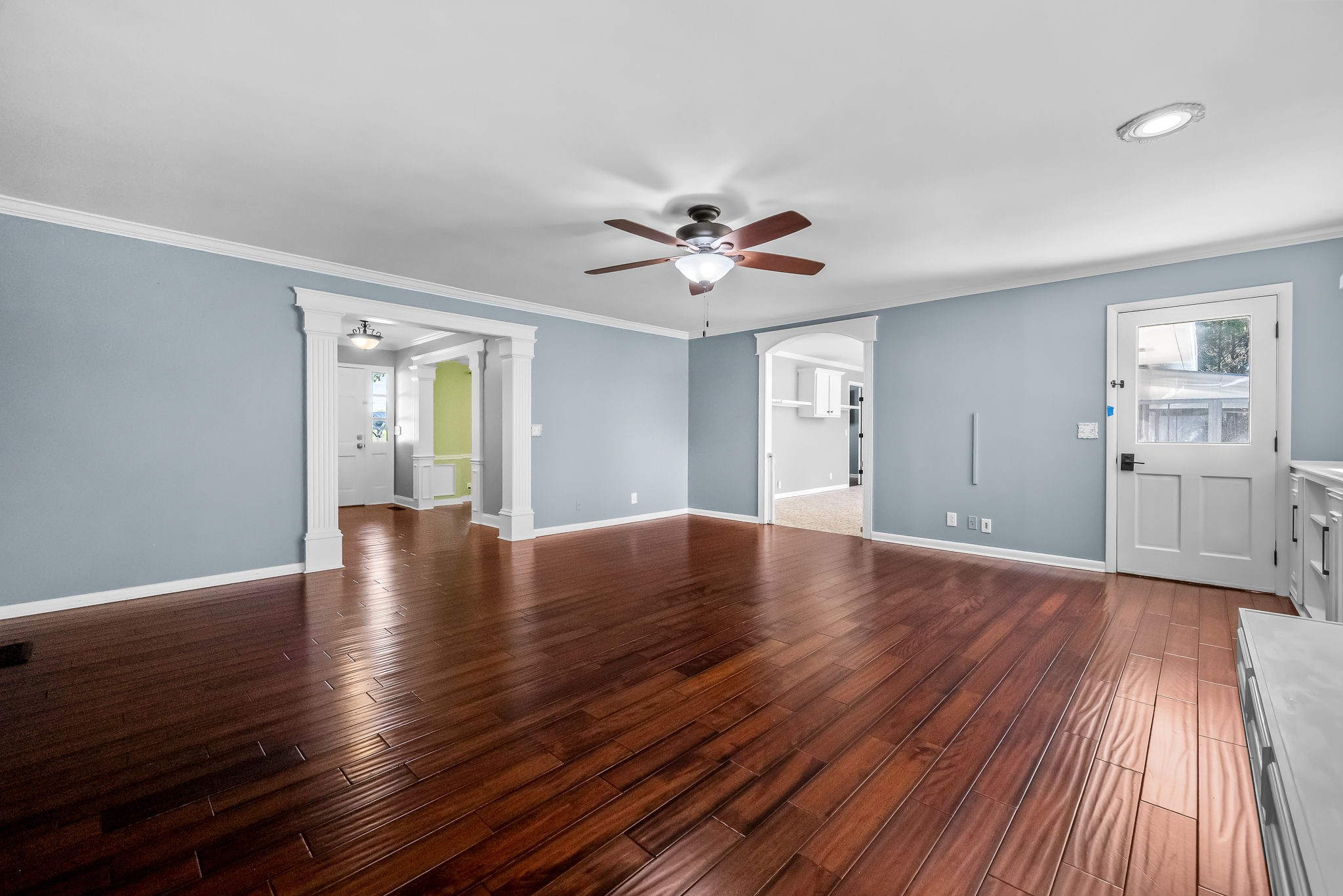 2329 Dilton Mankin Road Murfreesboro, TN 37127 - Photo 42 of 95 a view of empty room with wooden floor and fan