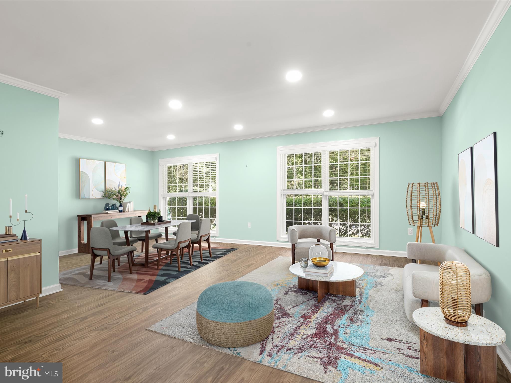 201 Suter Road Catonsville, MD 21228 - Photo 3 of 45 Sun filled living area (virtually staged)