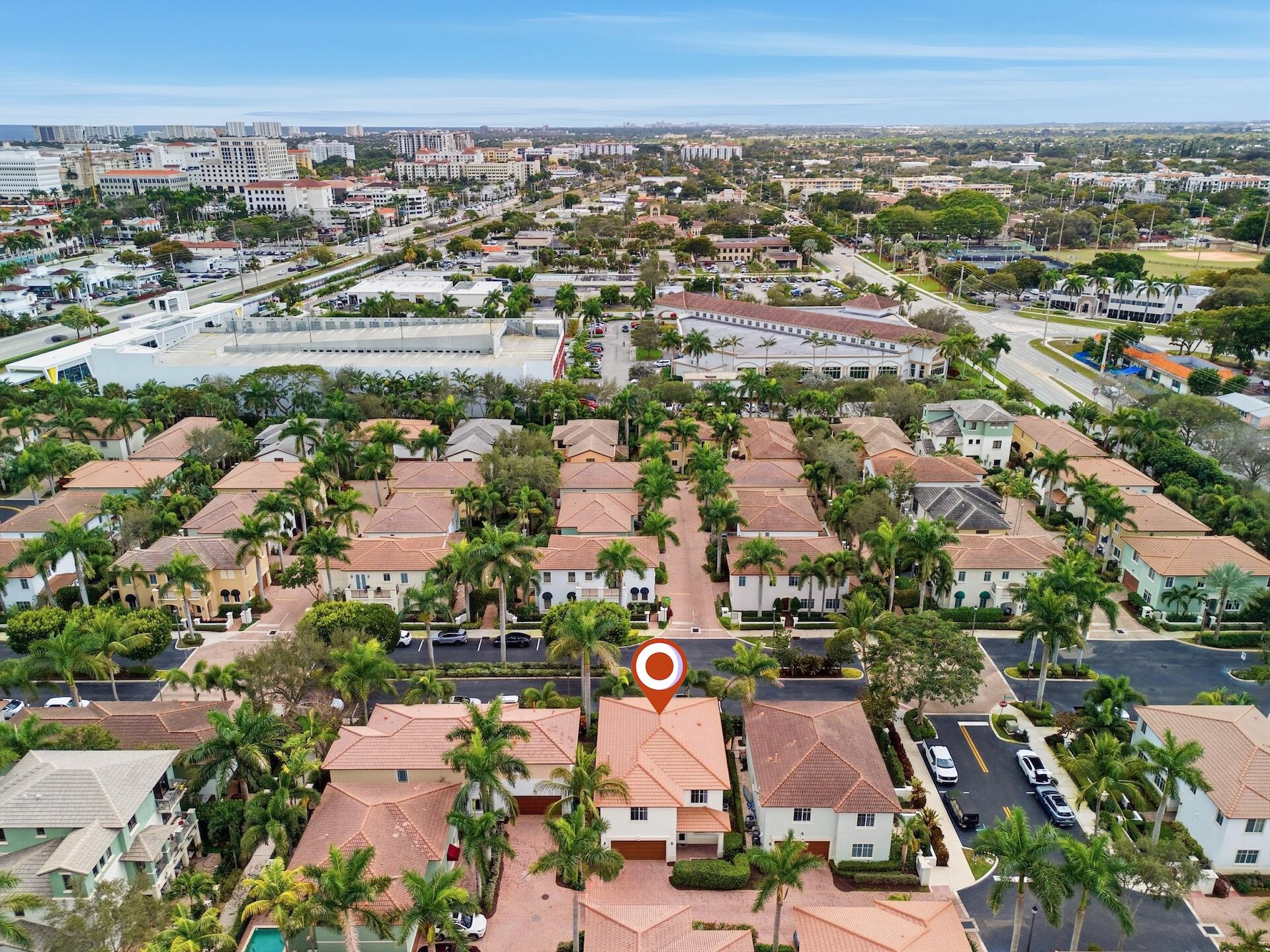 148 Northwest Emerson Place Boca Raton, FL 33432 - Photo 39 of 45 Looking South to Library & Brightline