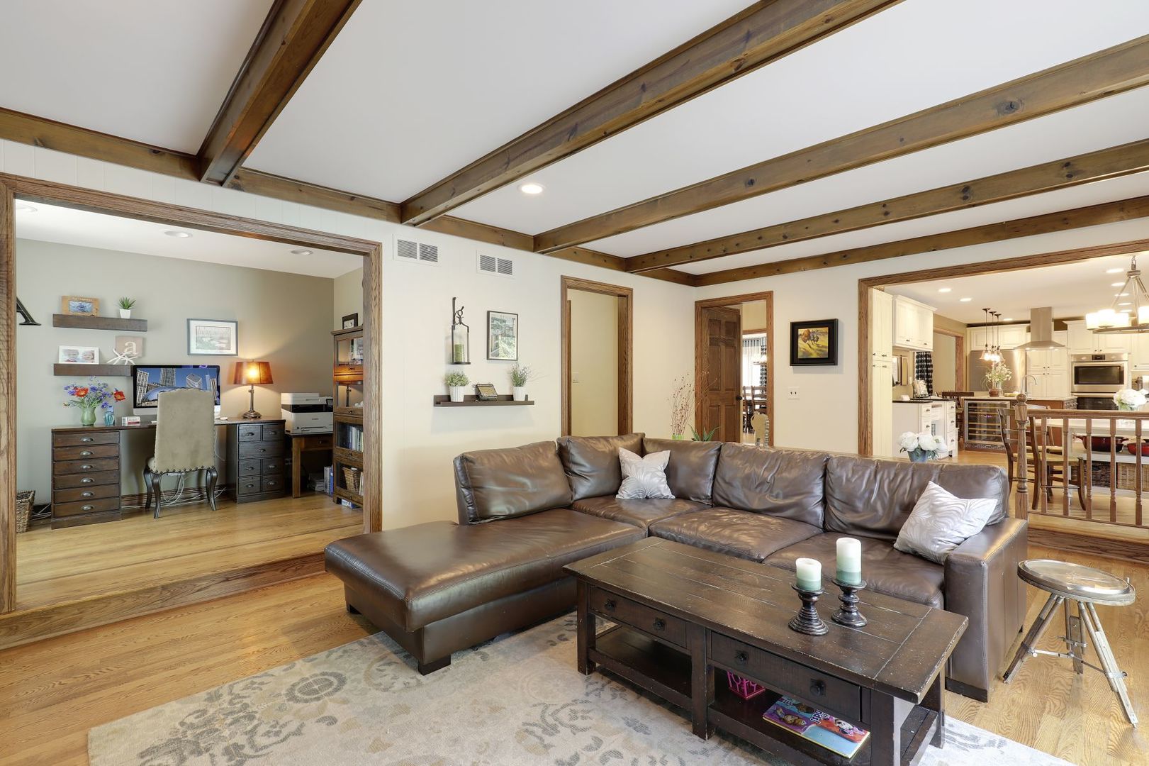 11400 Burr Oak Lane Burr Ridge, IL 60527 - Photo 11 of 40 a living room with furniture and a wooden floor